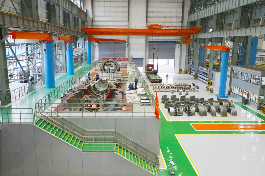 国内首个燃机智慧制造基地数字总装产线。于喜宝供图